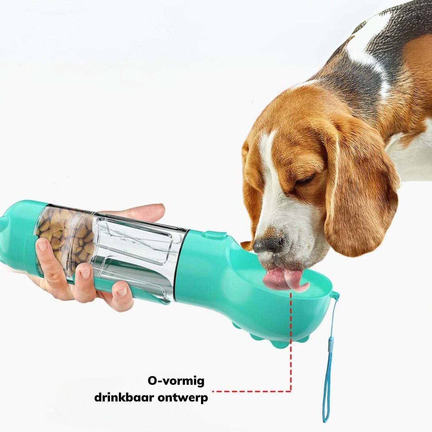 5 in 1 waterfles blauwe fles